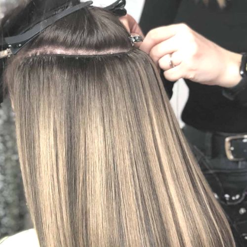 Weft Hair Extensions Installation Service