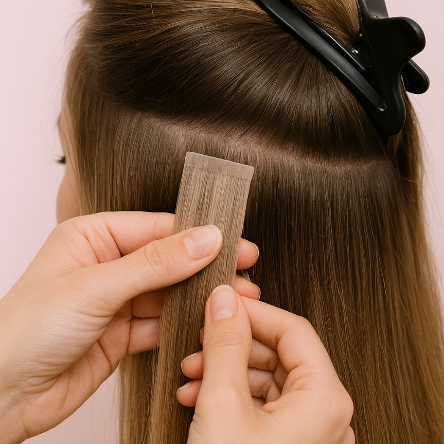 Tape-In Hair Extensions Installation
